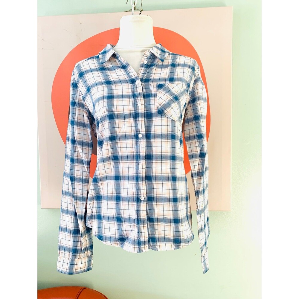 Paige plaid button down shirt Size Medium